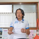 輪遊塾にて講演中のちょいさん